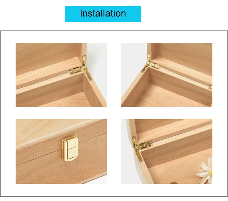 Metal Brass Hinges Mini Wooden Furniture Hinge Small Box Hinge Stainless Steel Case Hinge