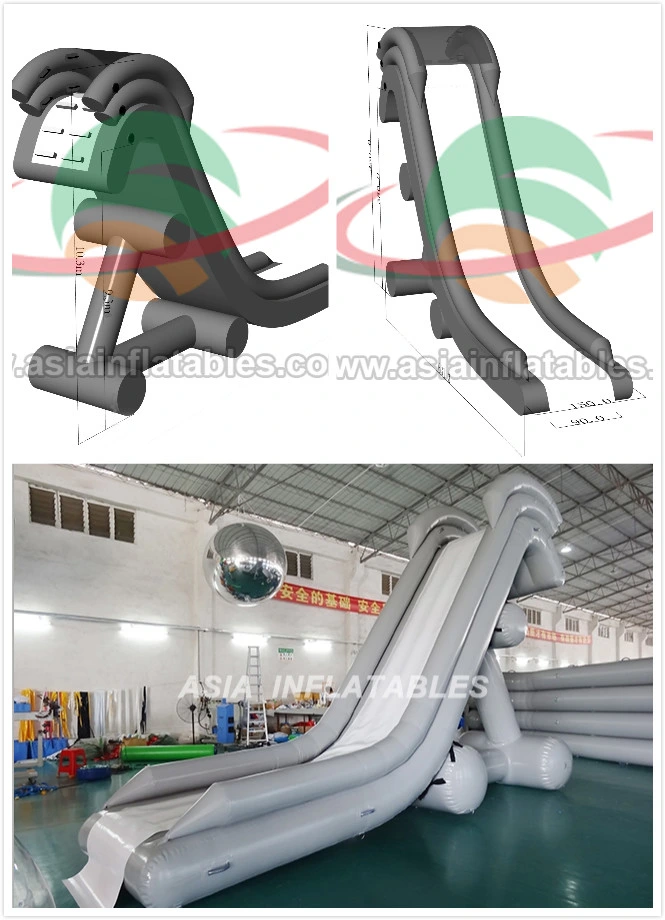 Excellent Design Inflatable Yacht Slide, Luxury Boat Yacht Water Slide for Boat