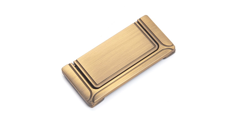Zinc Alloy Bedside Table Hidden Knob Flat Handle Tatami Hidden Punch-Free Square Handle