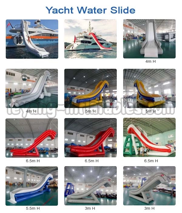 Excellent Design Inflatable Yacht Slide, Luxury Boat Yacht Water Slide for Boat