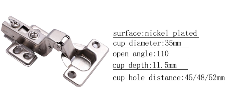 Hinge Manufacturer 3D Two Way Adjustable Self Closing Hinges Kitchen Clip on Mounted Hidden Hydraulic Cabinet Hinge