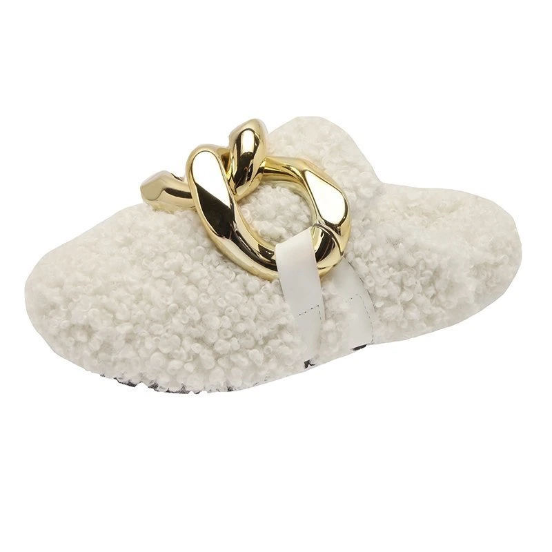 Sys019 Fashion Slipper Sandal Winter Womens Woman Luxury Designer Wholesale Women Faux Fur Slide