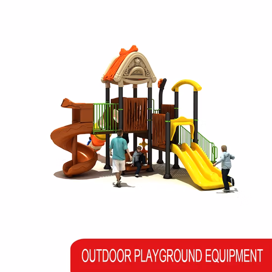 Juego Infantil Customized Outdoor Playground Equipment, Children Large Plastic Slide