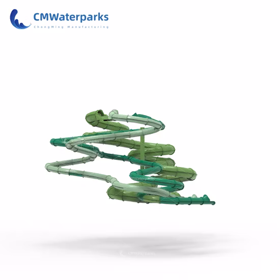 Commercial Water Park Equipment Fiberglass Water Pool Slide for Adults